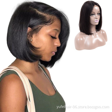 Wholesale High Quality Bob Wigs, 100% Virgin Human Hair Straight Bob Wigs, Fashion Short Bob Golden Bob Wigs And Color Bob Wigs